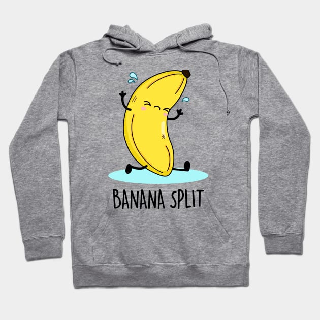 Banana Split Cute Banana Pun Hoodie by punnybone